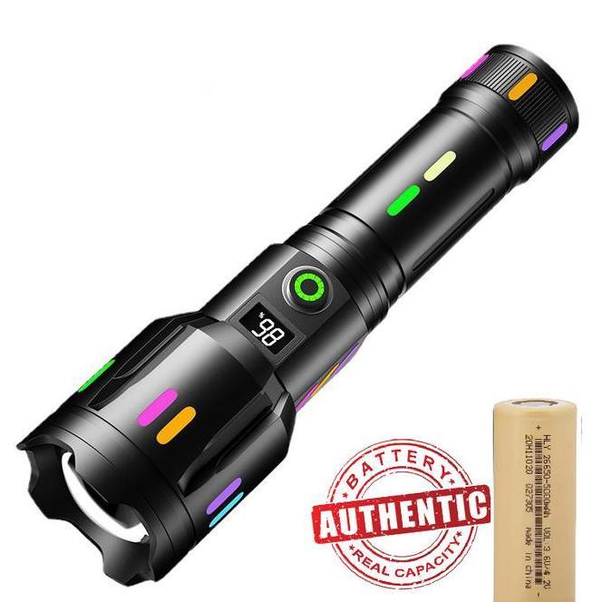 Senter Led Terang Coba F351 M80 Zoom