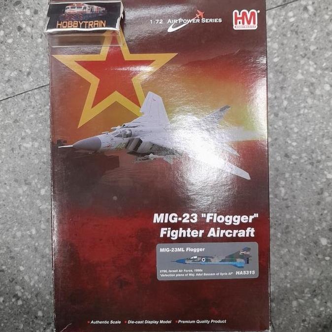 diecast pesawat Hobby Master 1:72 HA5315 MIG-23ML Flogger, 2786, Israeli Air Force, 1990s " Defectio