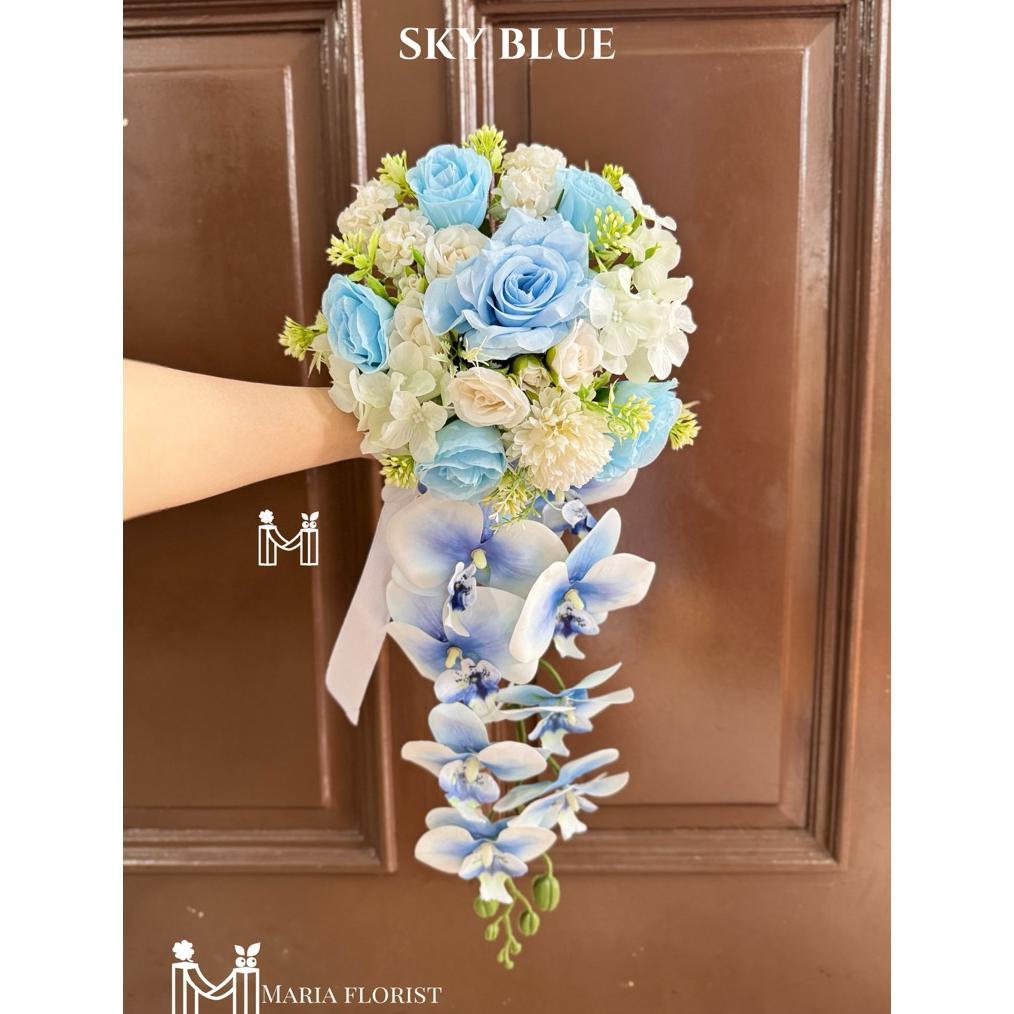 READY Wedding Handbouquet Juntai Casade - Buket Bunga Pernikahan Artificial - Buket Pengantin Anggre