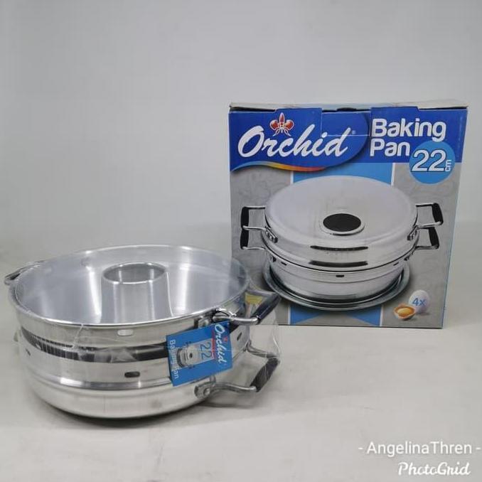 Termurah / Hot Sale Baking Pan 4 Telur 22Cm Orchid Set - Bakingpan 22Cm Orchid Alumunium