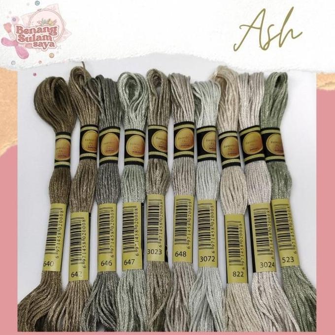 Benang Sulam / Kristik CXC Import (kode DMC) | Seri Warna ASH