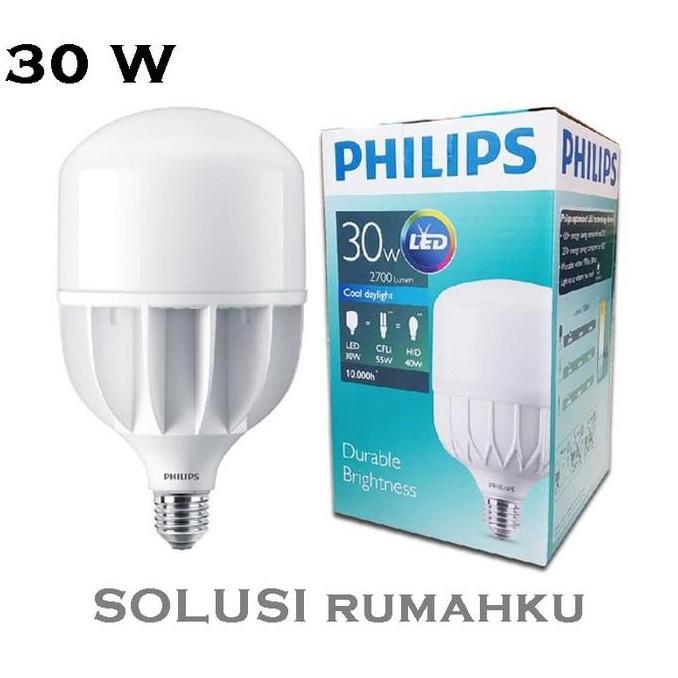 LAMPU PHILIPS LED BULB 30W PUTIH 30 W WATT BOHLAM PHILLIP PHILLIPS