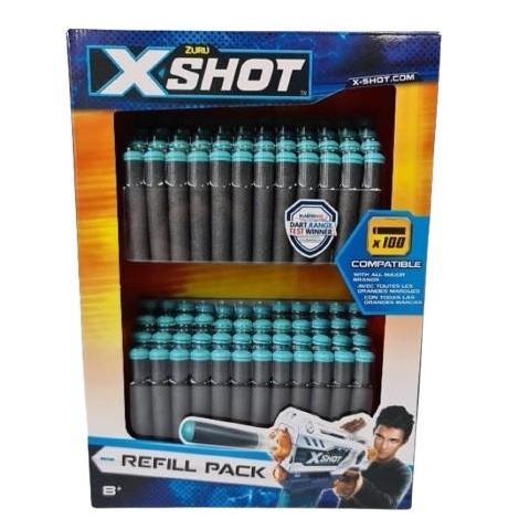 X-Shot 100pack Refill Darts ZURU Peluru Untuk X-Shot Toy