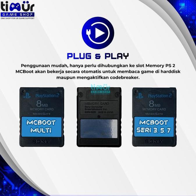 Memory Card Free MCboot MC PS2 Slim Harddisk Tanpa IC Matrix Seri 9