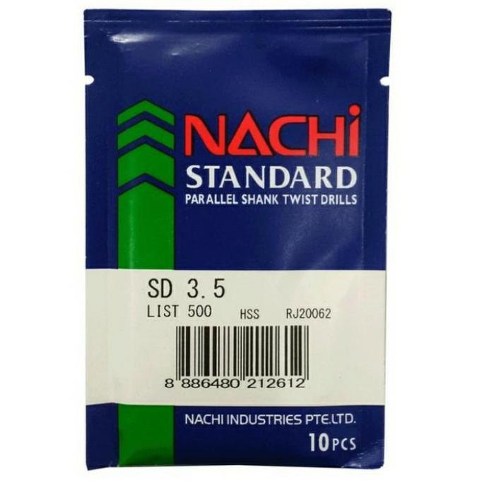 mata bor besi 3,5 mm NACHI ASLI mata bor nachi 3,5mm 3.5 mm