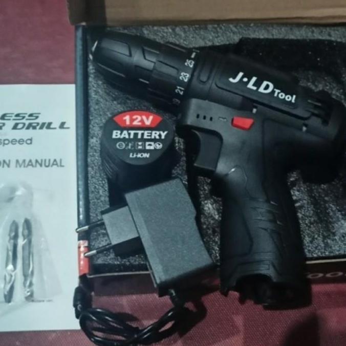 Bor obeng Bor cordless JLD 12V Bor batrei