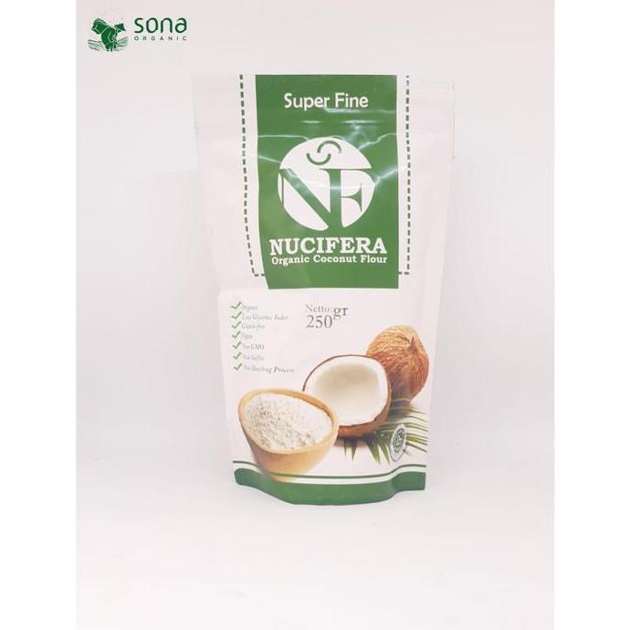 nucifera organic coconut flour - tepung kelapa 250gr