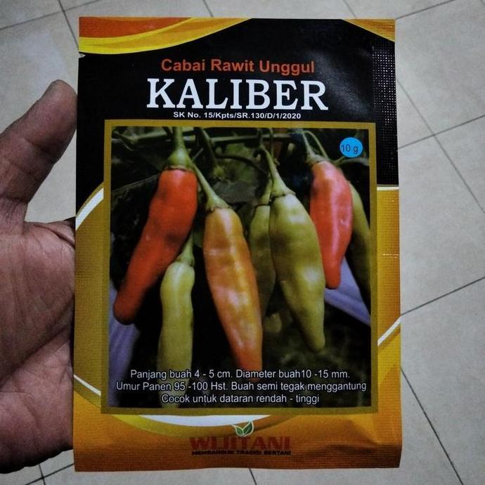 Benih Cabe Rawit KALIBER 10 Gram - Bibit Cabe KALIBER - CRM KALIBER