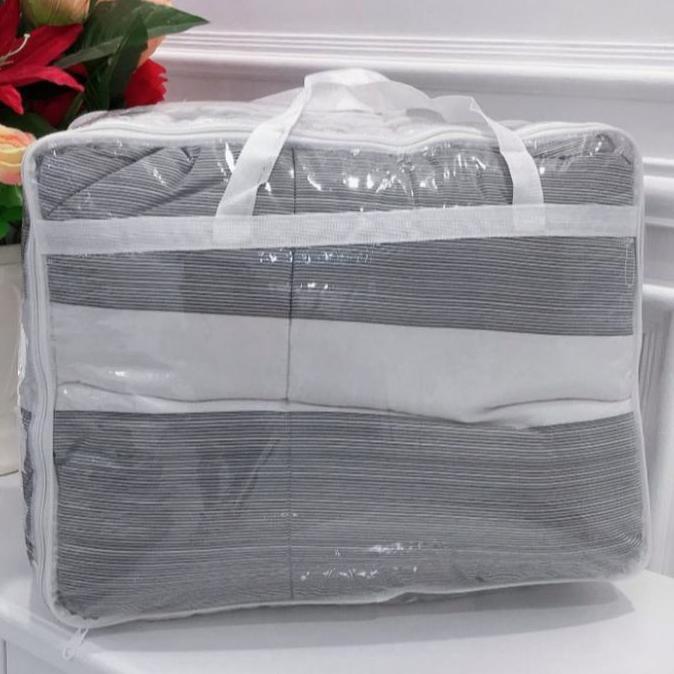 Tas Kantong Bedcover Plastik Mika Bening