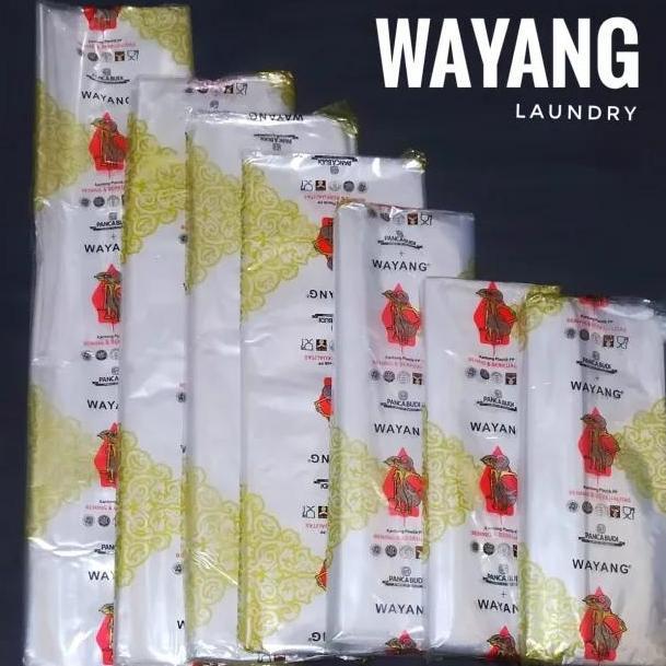 Kantong Plastik PP Wayang Bening Ukuran Besar/Plastik Laundry Kiloan