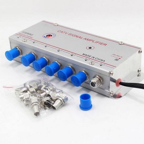 Boster booster CATV 2TV 8TV penguat signal tv uhf siaran digital