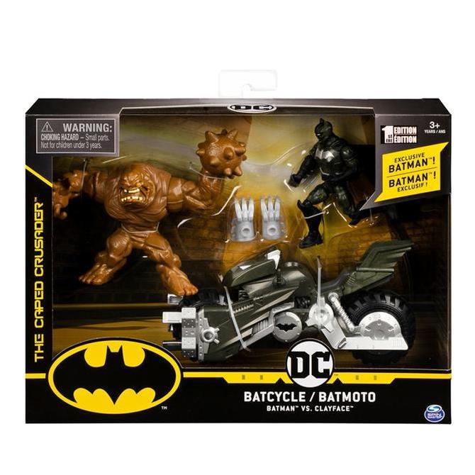 DC Action Figure Batman Batcycle/Batmoto Batman vs Clayface