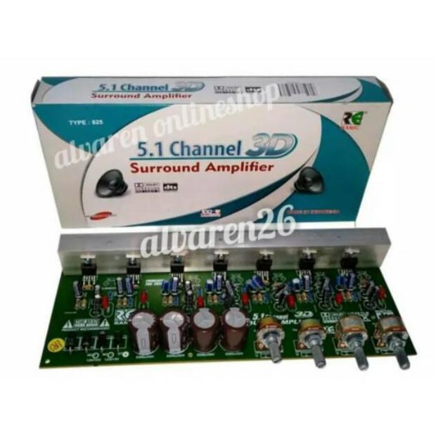 Kit Power Amplifier Aktif Home Theater 5.1 Surround 3D