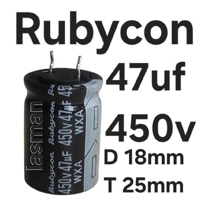( RUBYCON 47 uf 450v ) elko elco Rubycon rubicon original 47uf 350v 400volt 450v 47 uf 350 400 450 5