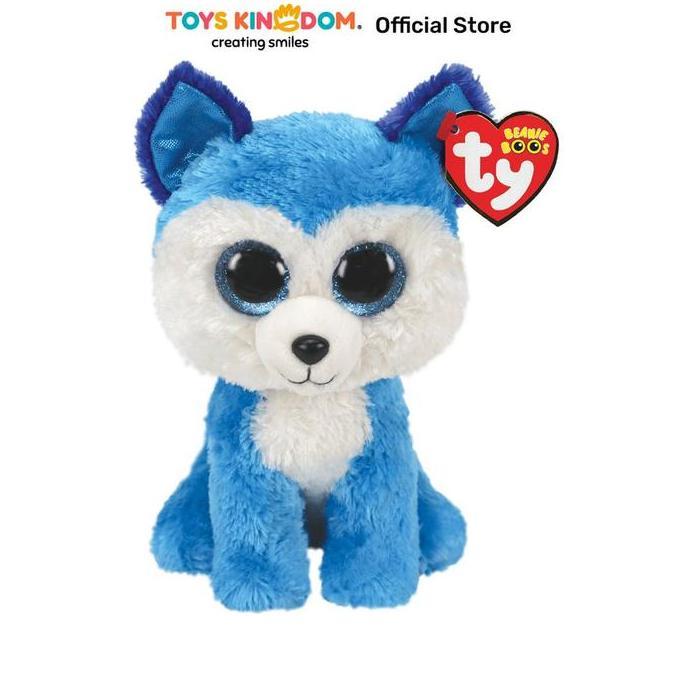 Toys Kingdom Ty Beanie Boos Boneka Hewan Prince Husky Medium Ty95323