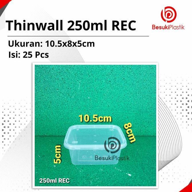 Thinwall 250ml REC / Box Thinwall 250ml / Kotak Thinwall 250ml