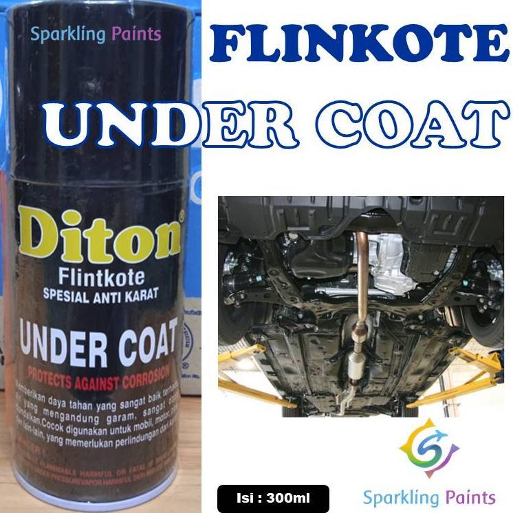 Diton Flinkote Undercoat Under Coat ANTI KARAT Flinkot Pelindung Rangka Kerangka Motor Mobil