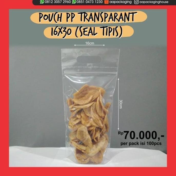 Stand Up Pouch Plastik PP 16 x 30
