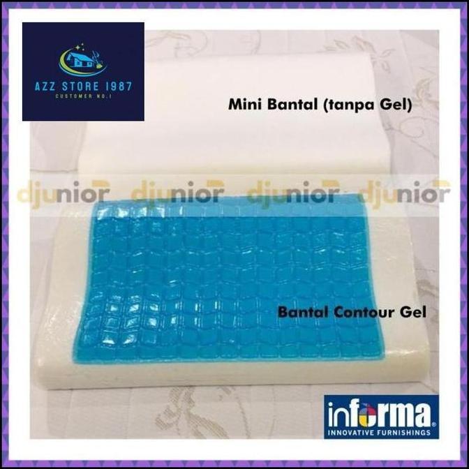 INFORMA - CONTOUR COOL GEL PILLOW / BANTAL KESEHATAN MEMORY FOAM