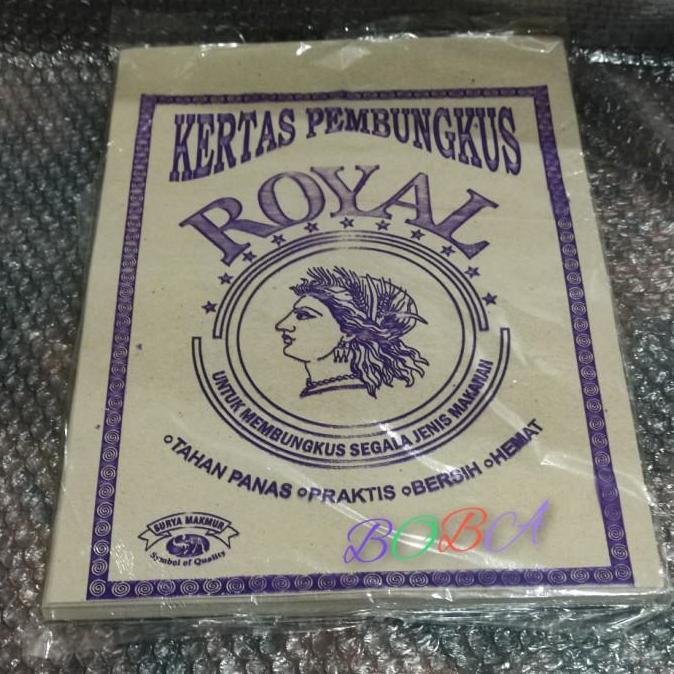 Kertas Nasi Coklat /Kertas Bungkus Nasi ISI 100 PCS