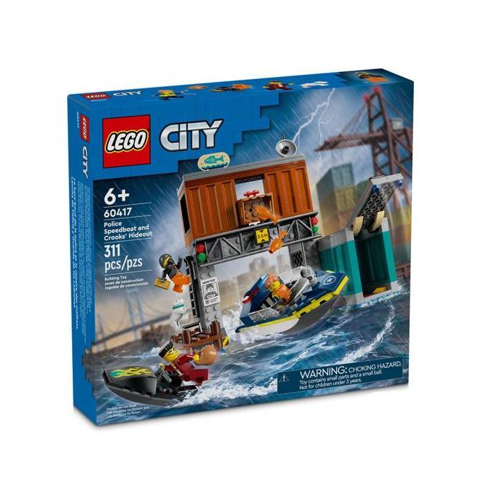 LEGO CITY Police Speedboat and Crooks' Hideout (LEGO 60417)