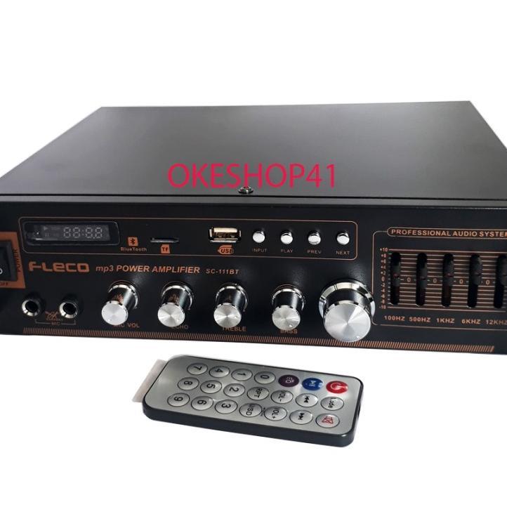 Fleco Ampli Bluetooth Sc-111Bt Power Amplifier Karaoke