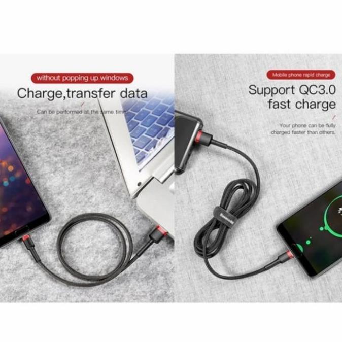 KABEL DATA USB TO TYPE-C BASEUS CAFULE CABLE FOR TYPE-C 2A 2M