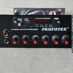 Cod Bayar Ditempat Kit Power Ampli Speaker Aktif Stereo Profotex + Mp3 Bluetut Fm Radio +  2 Mic Ech