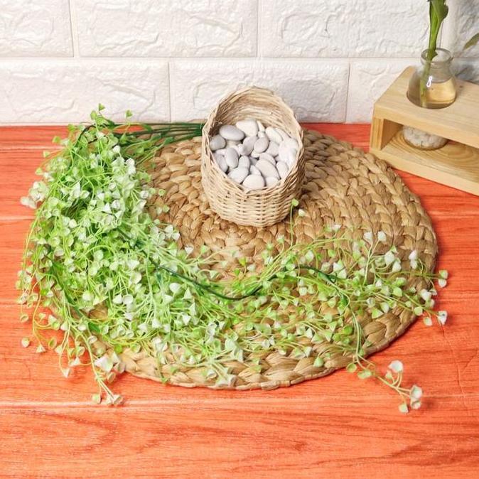 1 Set Pot Daun Rambat / Tanaman juntai / Pajangan Rak Dinding Aesthetic /Artificial Large Lily Of Va