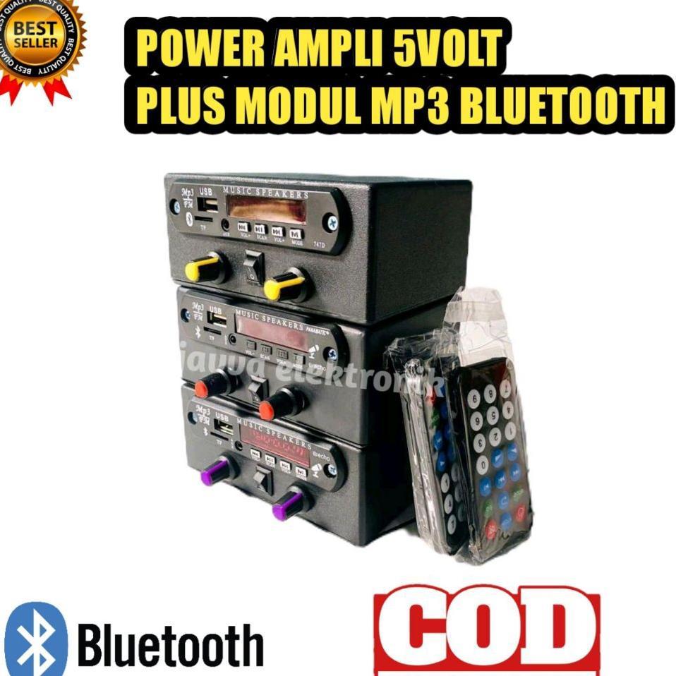 Ampli Mini 5Volt Plus Modul Bluetooth Super Bass Siap Pakai