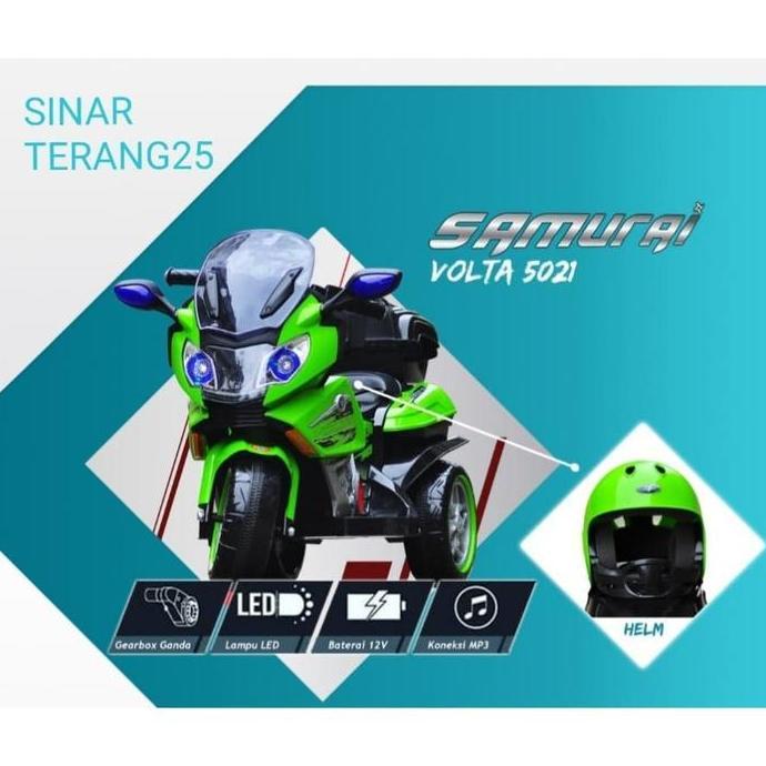 Motor Anak Aki Volta Samurai 5021 Remote+Helm Control Remote