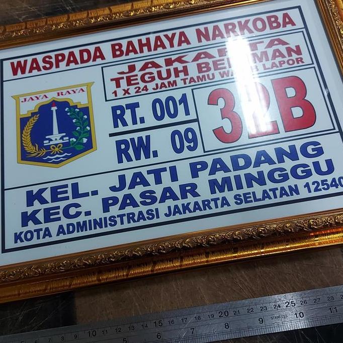 BINGKAI RT RW PLAT RUMAH