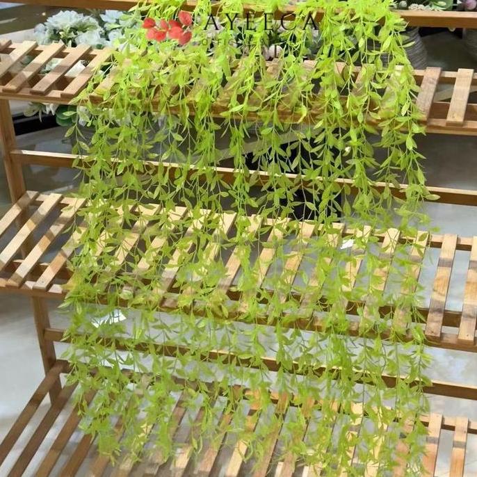 [COD] Ayeeca - Daun JALAR105cm Jalar Plastik Tanpa Pot Bunga Rambat Sintesis Tanaman Hias Gantung Os