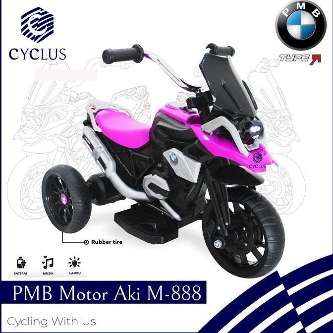 Motor Listrik Aki Mainan Anak Ninja Pmb M-888 M888 Murah
