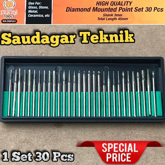 Powerx- Mata Bor Tuner Ukir Mata Bor Diamond Mini Grinder Bor Intan
