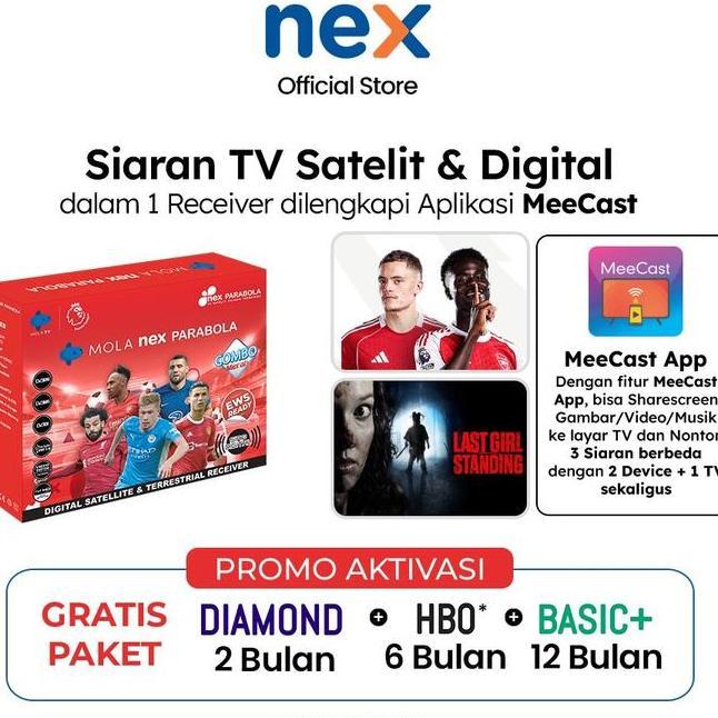 Nex Parabola Combo Merah Receiver