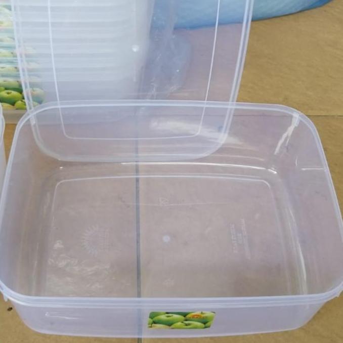 Kotak Sealware Kue Donat /Box Kue Persegi Plastik Transparan Tutup