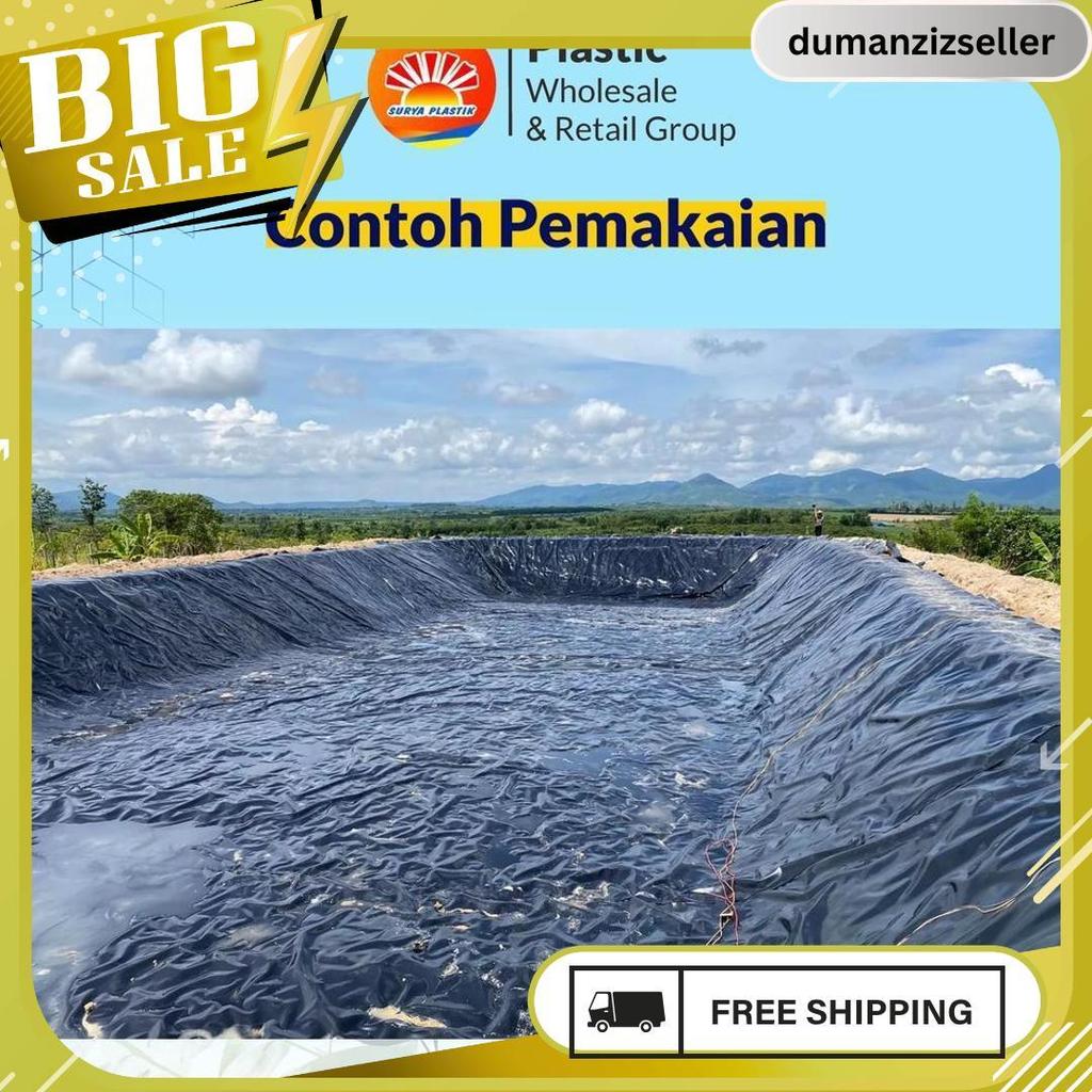 Geomembran Hdpe Tebal 500 Micron Lebar 5 Meter Meledak