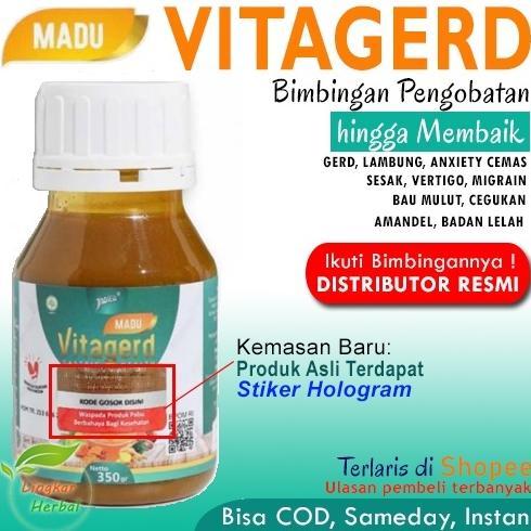Madu Vitagerd Herbal Gerd Dan Asam Lambung Original Asli Ori