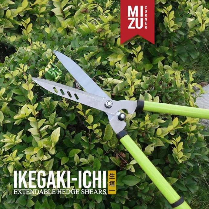 SEDANG MIZU IKEGAKI-ICHI Extendable Hedge Shears Garden Hedge Clippers Gunting Rumput Dahan Pohon Gu