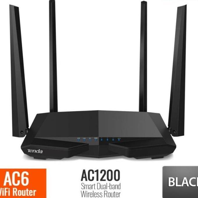 Router Tenda AC6 AC1200 Dual Band Wireless WiFi 5Ghz Tembus Tembok IRF