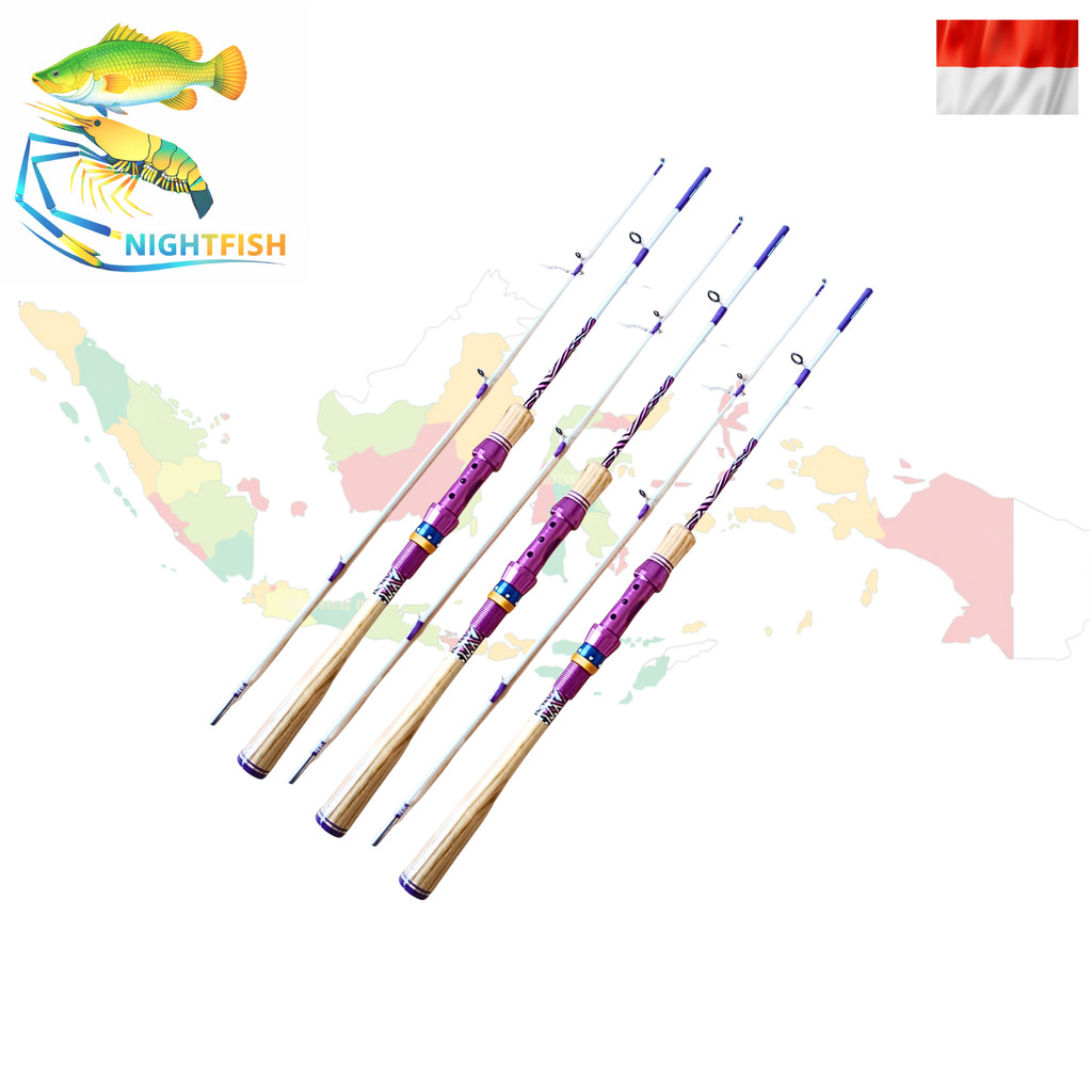 joran custom udang / ikan gagang kayu jati belanda