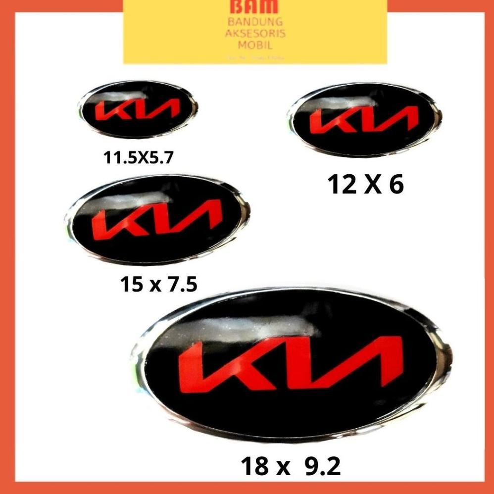 Emblem Logo Mobil New KIA Lux Merah