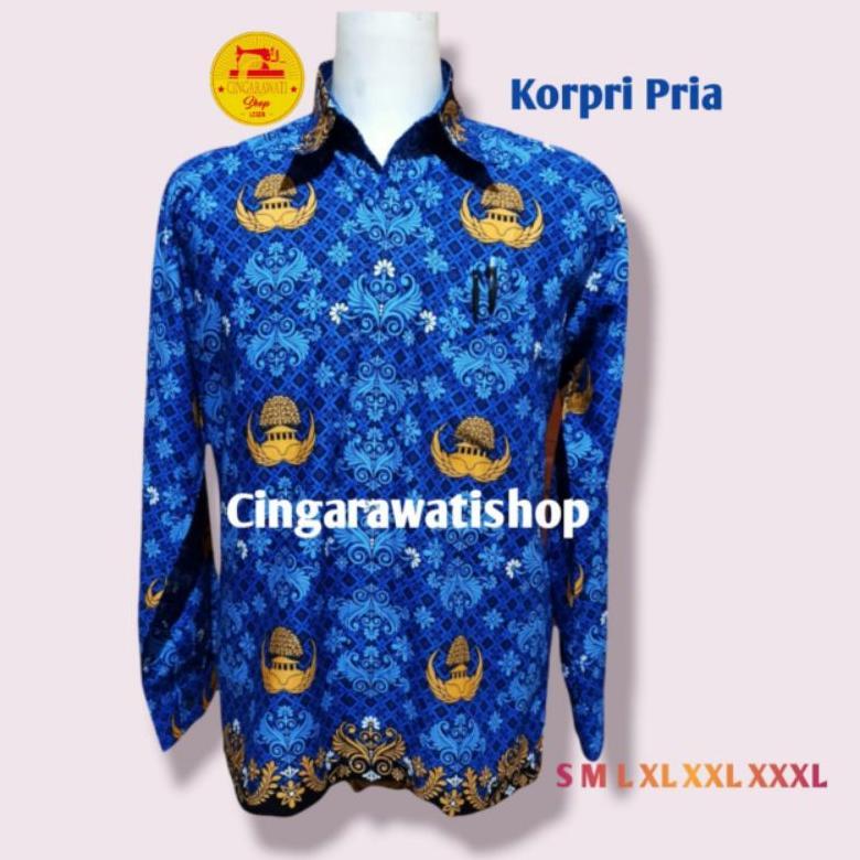 Murah Baju Seragam Korpri Pria Batik Korpri Pria Terbaru 2022 Kemeja Korpri Pria Baju Korpri Terbaru