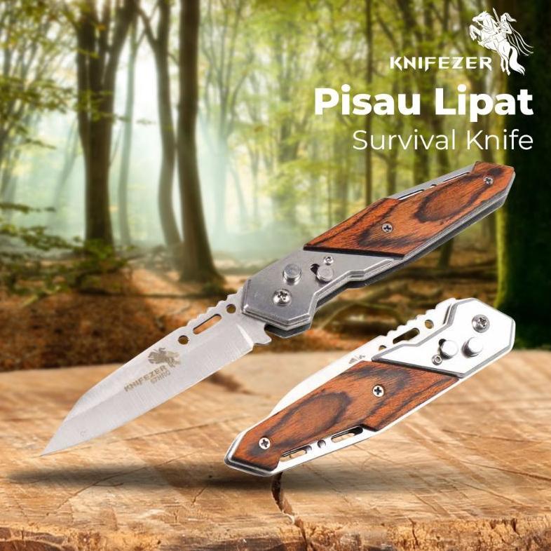 Original Pisau Lipat Outdoor Survival Knife EDC 200mm