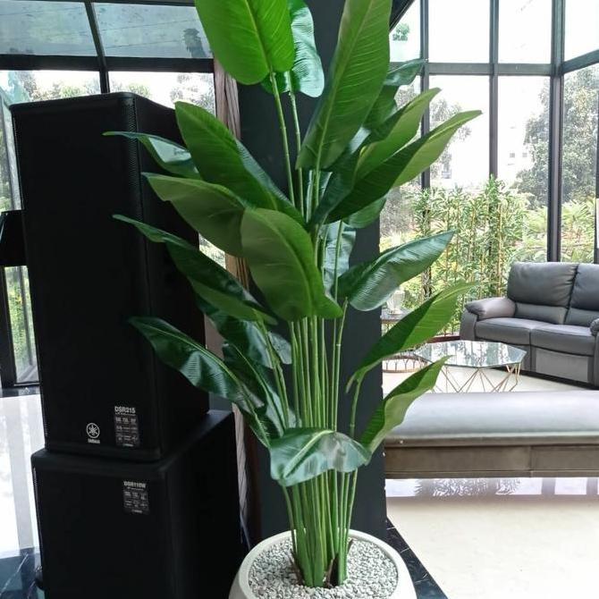pohon monstera jumbo/bunga artificial/bunga plastik/bunga hias/Pohon PisangPlastik/Pohon Palem Plast