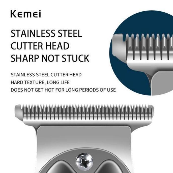 Mijikai- Kemei 1949 Alat Cukur Rambut Kumis Jenggot Kemei Km 1949 Hair Clipper Km-1949 Mesin Cukuran