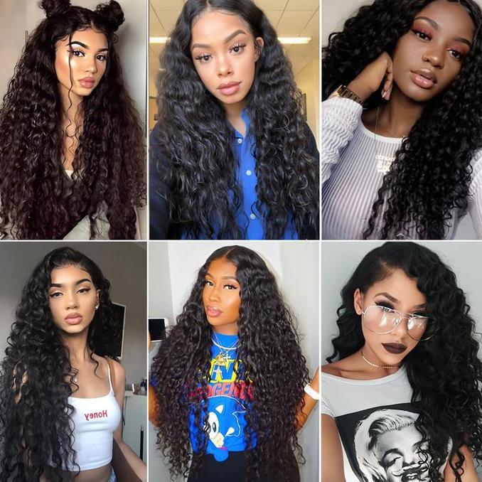 Byxt- Wig Rambut Keriting Wig Rambut Panjang Curly Wig Rambut Wanita Rambut Palsu Wanita Full Kepala
