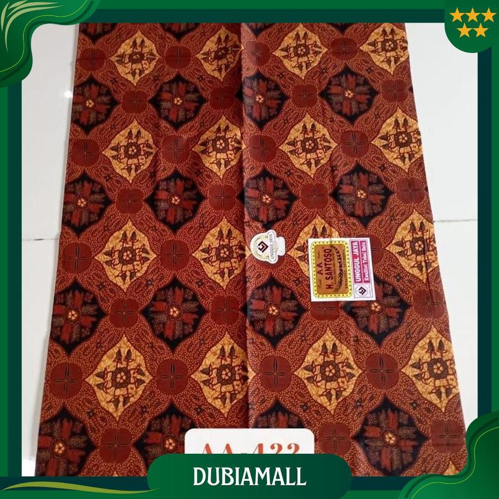 Kain Batik H Santoso AA Unggul Jaya | Batik Sogan Motif Sidomulyo Parang Kusumo Mukti GBM Terbaru
