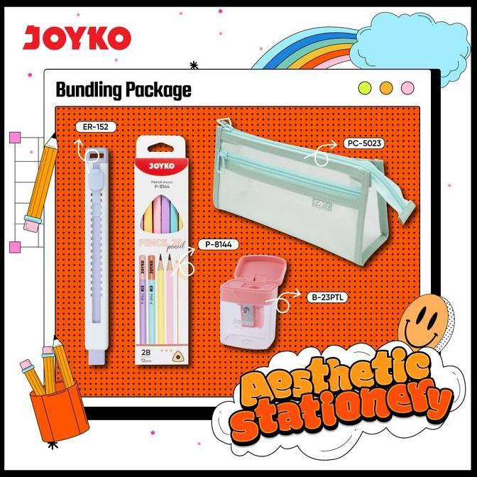 Joyko Paket Bundling Alat Tulis Aesthetic Stationery